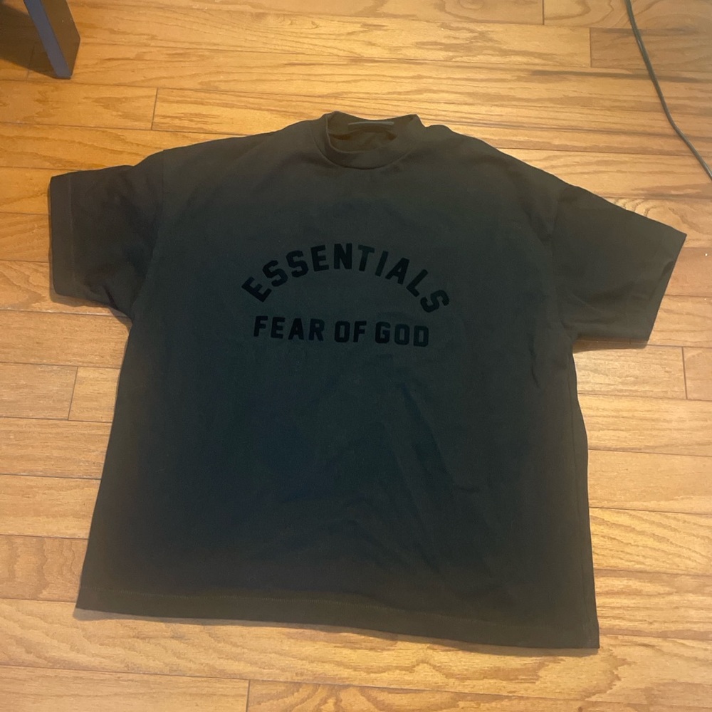 Fear of God Black Essentials Short Sleeve
